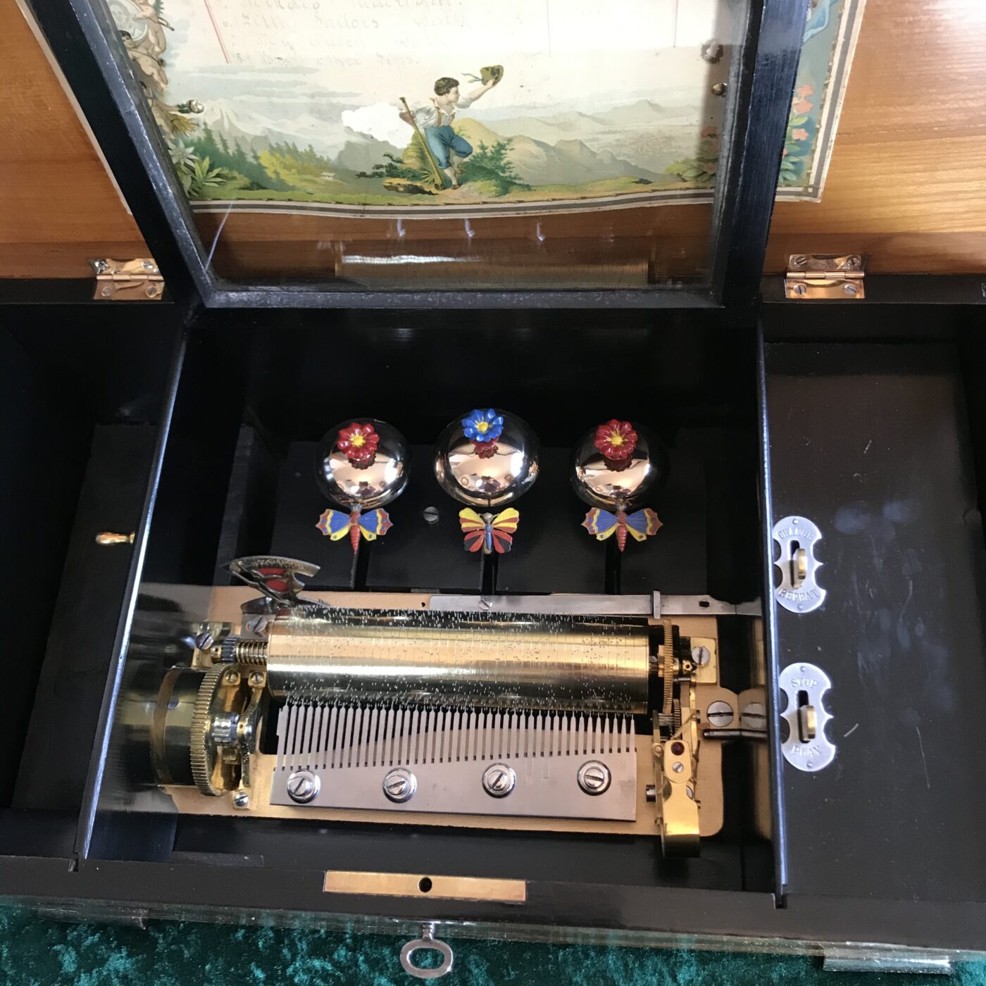 Victorian musical bells in with you Music Box circa 1875 Frank Craig