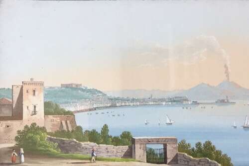 Superb Condition Pair Of 19ct Neapolitan Views
