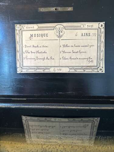 Victorian Music Box Circa 1875
