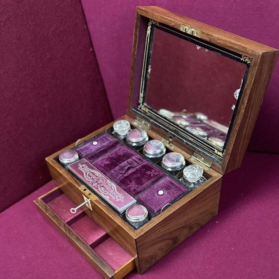 Victorian Jewellery / Dressing Case Circa 1875