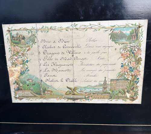 A Good And Large Victorian Music Box Circa 1875