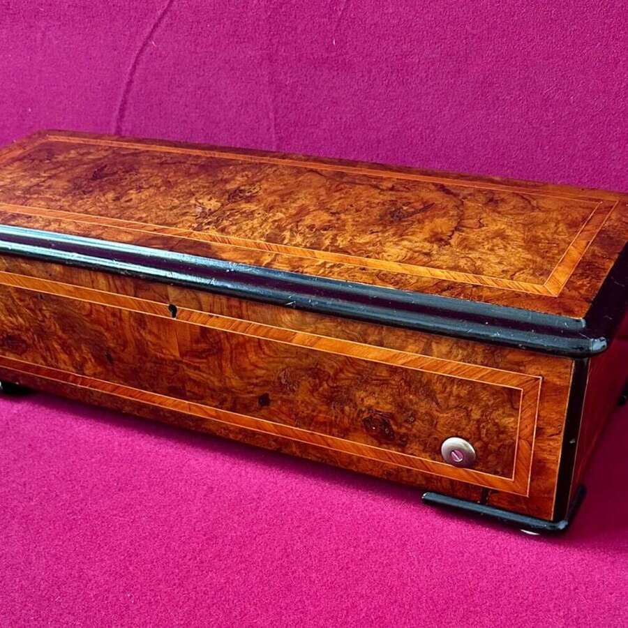 Victorian Music Box Circa 1875. Swiss Musical Box