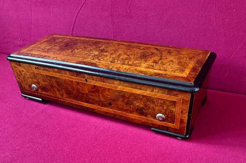 Victorian Music Box Circa 1875. Swiss Musical Box