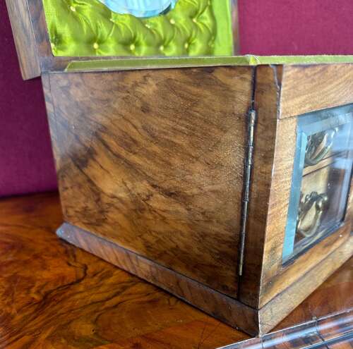 Walnut Jewellery Box Circa 1890. Sewing / Workbox,