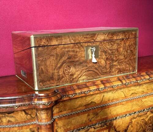 A Good And Large Victorian Document/stationery Box Circa 1875