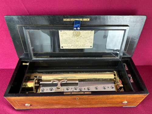 Victorian Cylinder, Music Box. Circa 1880