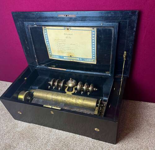 Music Box Circa, 1875. Bells In View, Musical Box