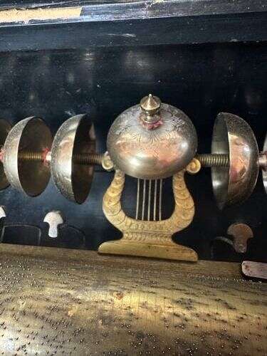 Music Box Circa, 1875. Bells In View, Musical Box