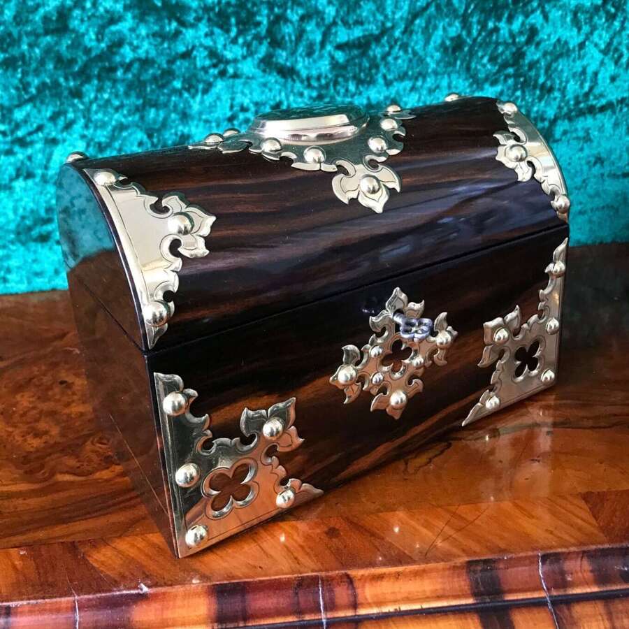 Most Decorative Victorian Dome Top Box Circa 1875