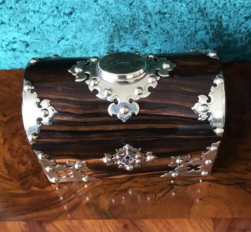 Most Decorative Victorian Dome Top Box Circa 1875