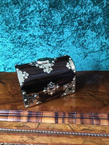 Most Decorative Victorian Dome Top Box Circa 1875