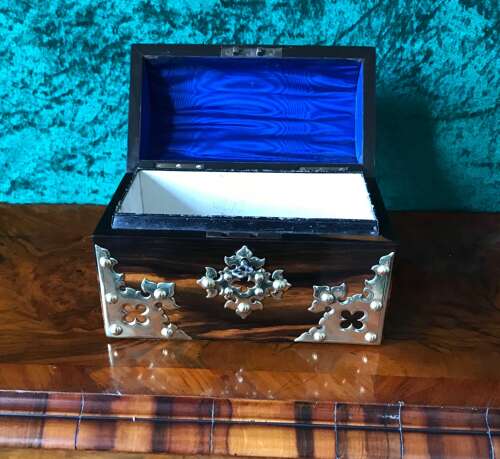 Most Decorative Victorian Dome Top Box Circa 1875