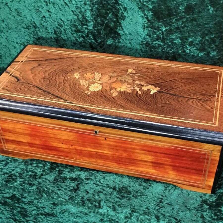 A Good Quality Victorian Music Box Circa 1875