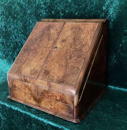 Asprey. Stationery, Writing Box. Walnut Desk. Cabinet Circa 1890