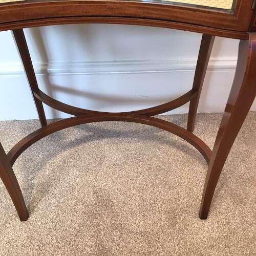 Inlaid Edwardian Vitrine. Bijouterie Table. Display Cabinet. Circa 1900
