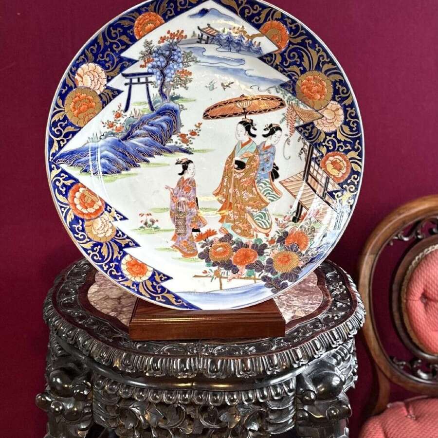 Imari Charger In Fantastic Condition Edo Period Circa1850