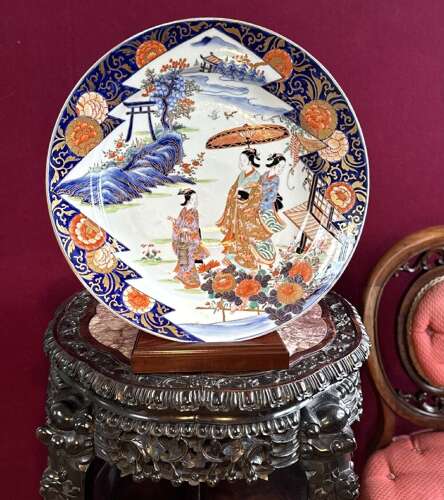 Imari Charger In Fantastic Condition Edo Period Circa1850