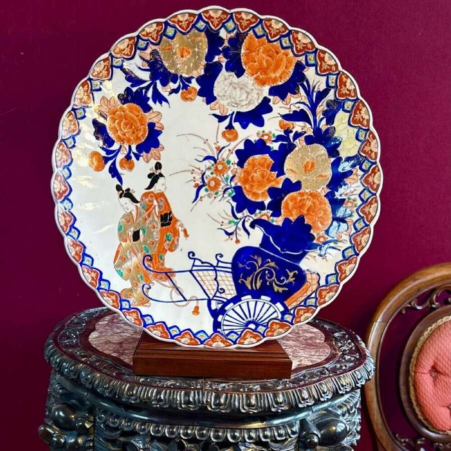 A Good And Large Imari Charger Circa 1890