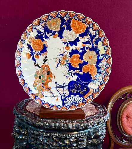 A Good And Large Imari Charger Circa 1890