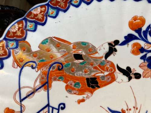 A Good And Large Imari Charger Circa 1890