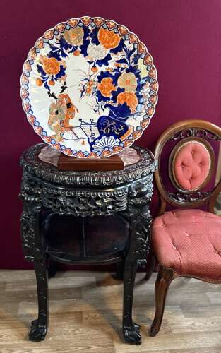 A Good And Large Imari Charger Circa 1890