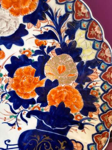 A Good And Large Imari Charger Circa 1890