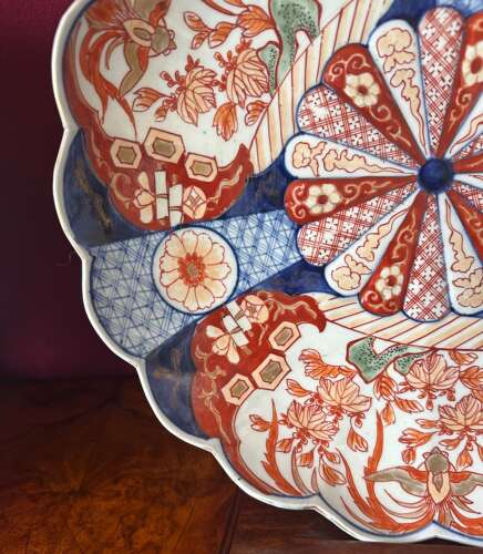 Pair Of Imari Chargers Circa 1900 / 1920. Japanese Asian Porcelain.