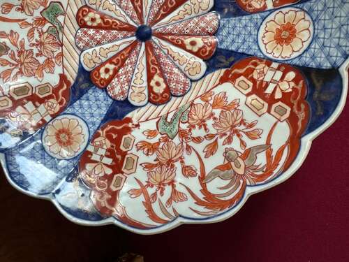 Pair Of Imari Chargers Circa 1900 / 1920. Japanese Asian Porcelain.