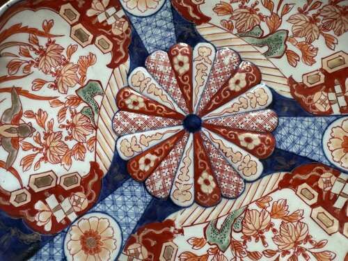 Pair Of Imari Chargers Circa 1900 / 1920. Japanese Asian Porcelain.