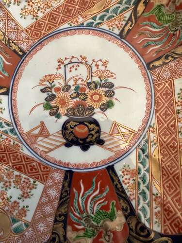 Superb Quality Pair Of Imari Chargers Circa 1890