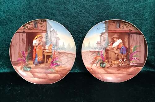 A Most Decorative Pair Of Wall Plaques, Pair Of Plates
plate, Circa 1920