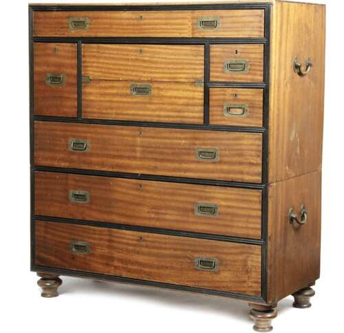 Military Campaign Camphor Wood Circa 1890