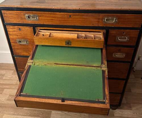 Military Campaign Camphor Wood Circa 1890
