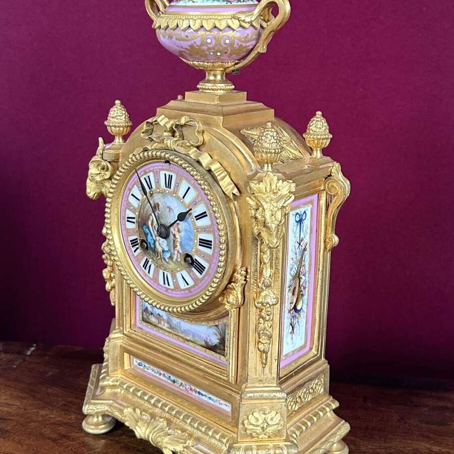 A Fine Quantity French Mantel Clock Circa 1880