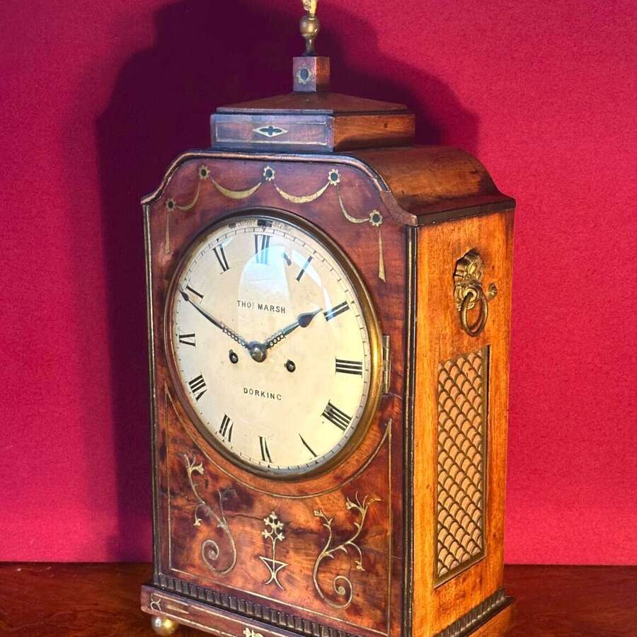 A Good English Georgian Bracket Clock