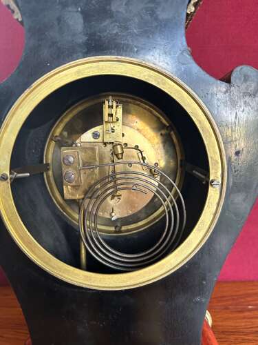 19th Century French Boulle Clock Circa 1890.Mantle Clock. 8 Day Mantel Clock