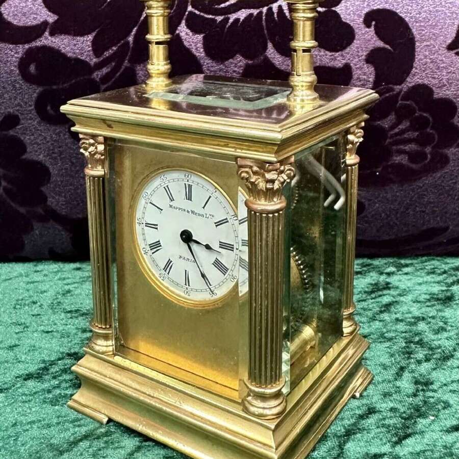 A Good Mappin And Webb 8 Day Carriage Clock.