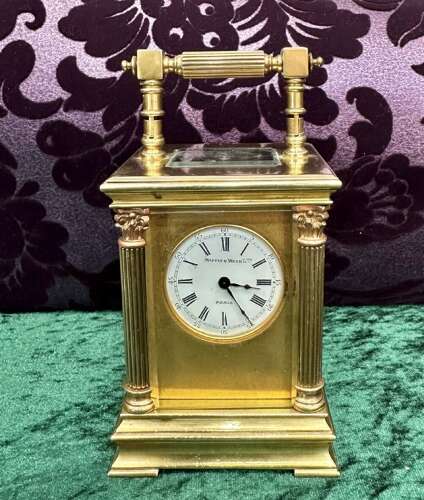A Good Mappin And Webb 8 Day Carriage Clock.