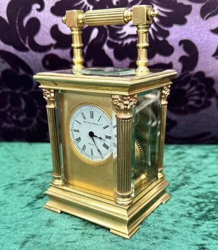 A Good Mappin And Webb 8 Day Carriage Clock.