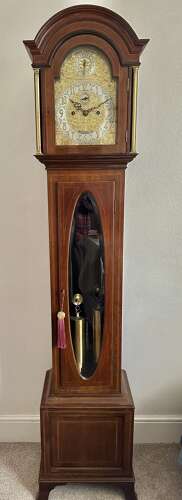 A Fine Long Case, Clock Of Small Proportions Circa 1910