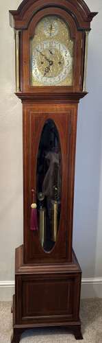 A Fine Long Case, Clock Of Small Proportions Circa 1910