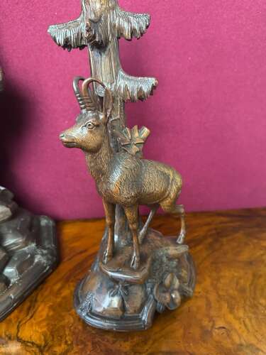 Black Forest Carved Clock Circa 1900