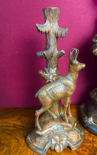 Black Forest Carved Clock Circa 1900