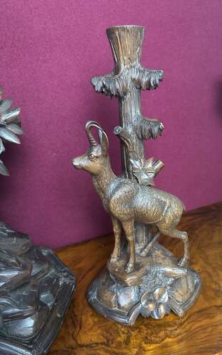 Black Forest Carved Clock Circa 1900