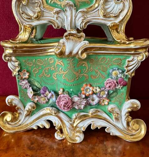 An Early 19th Century Porcelain French Mantle Clock. Circa 1840