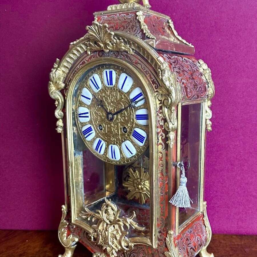 A Fine French Boulle,Mantle Clock Circa 1860.