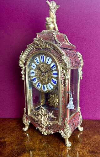 A Fine French Boulle,Mantle Clock Circa 1860.