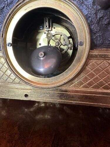 19th Century French Mantle Clock Circa 1875. Ormolu Mantel Clock.