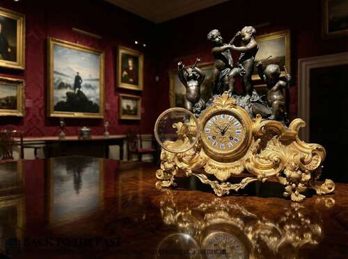 19th Century French Mantle Clock Circa 1875. Ormolu Mantel Clock.