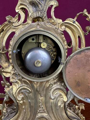 19th-century Mantle Clock Circa 1890.Ormolu. French Mantel Clock